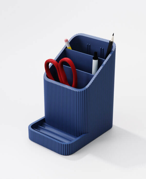 Organiseur de bureau avec support téléphone – design compact et élégant